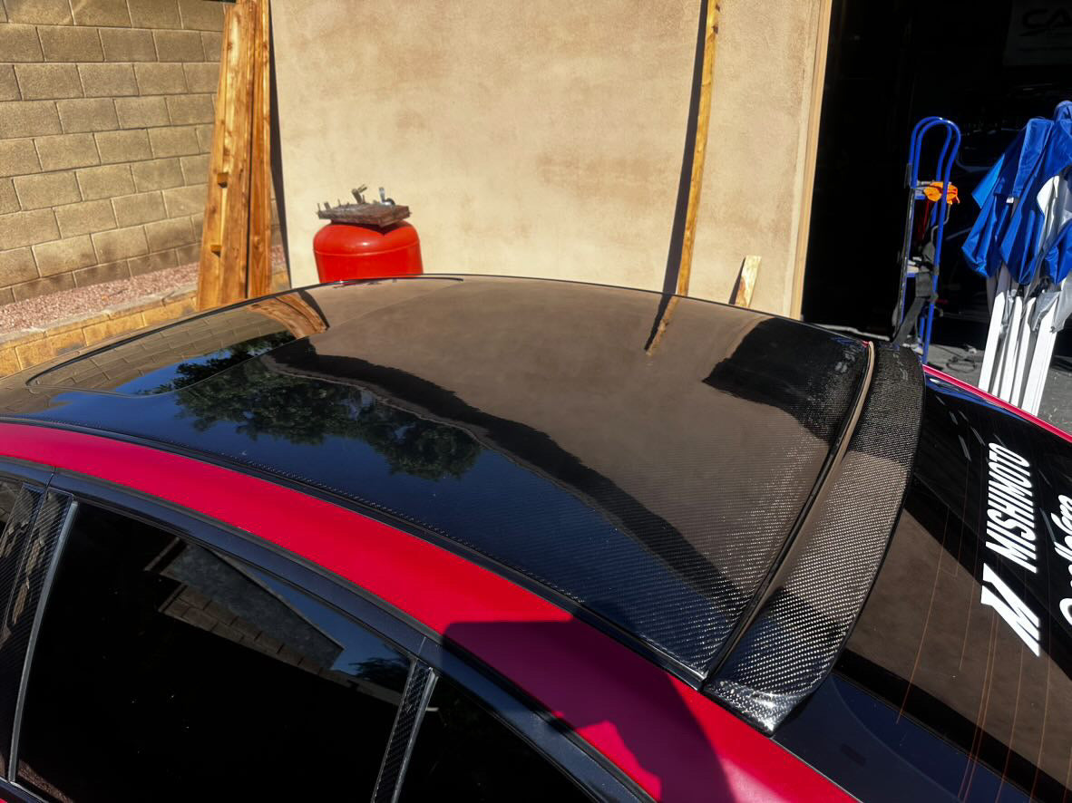G37 Sedan Carbon Fiber Roof Cap