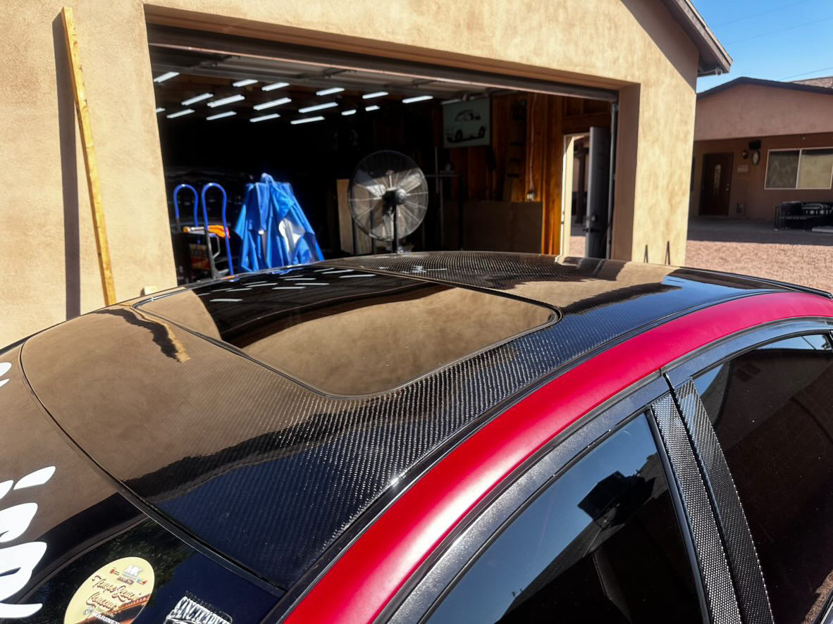G37 Sedan Carbon Fiber Roof Cap