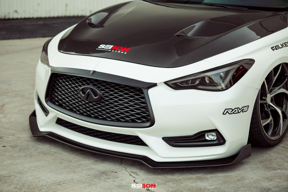 Seibon TSII-STYLE CARBON FIBER HOOD FOR 2017-2020 INFINITI Q60