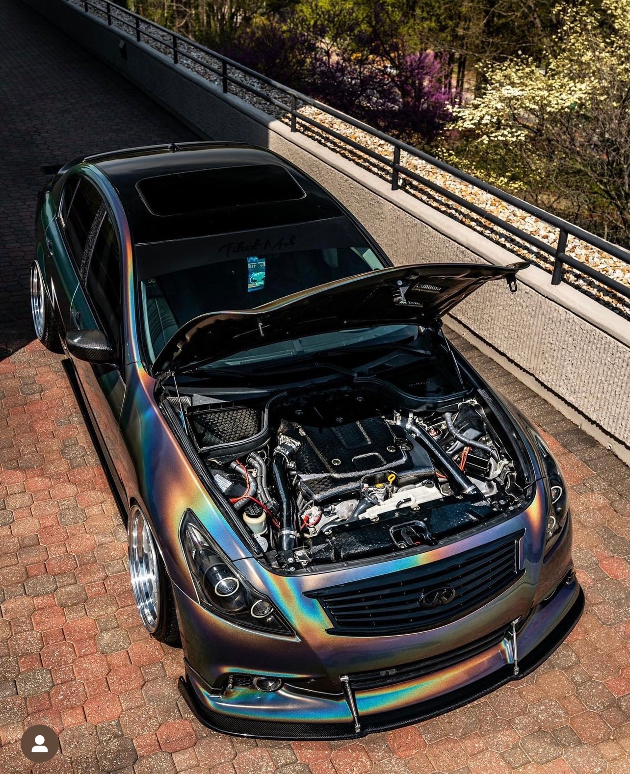 2007+ INFINITI CARBON FIBER SIDE SPLITTERS